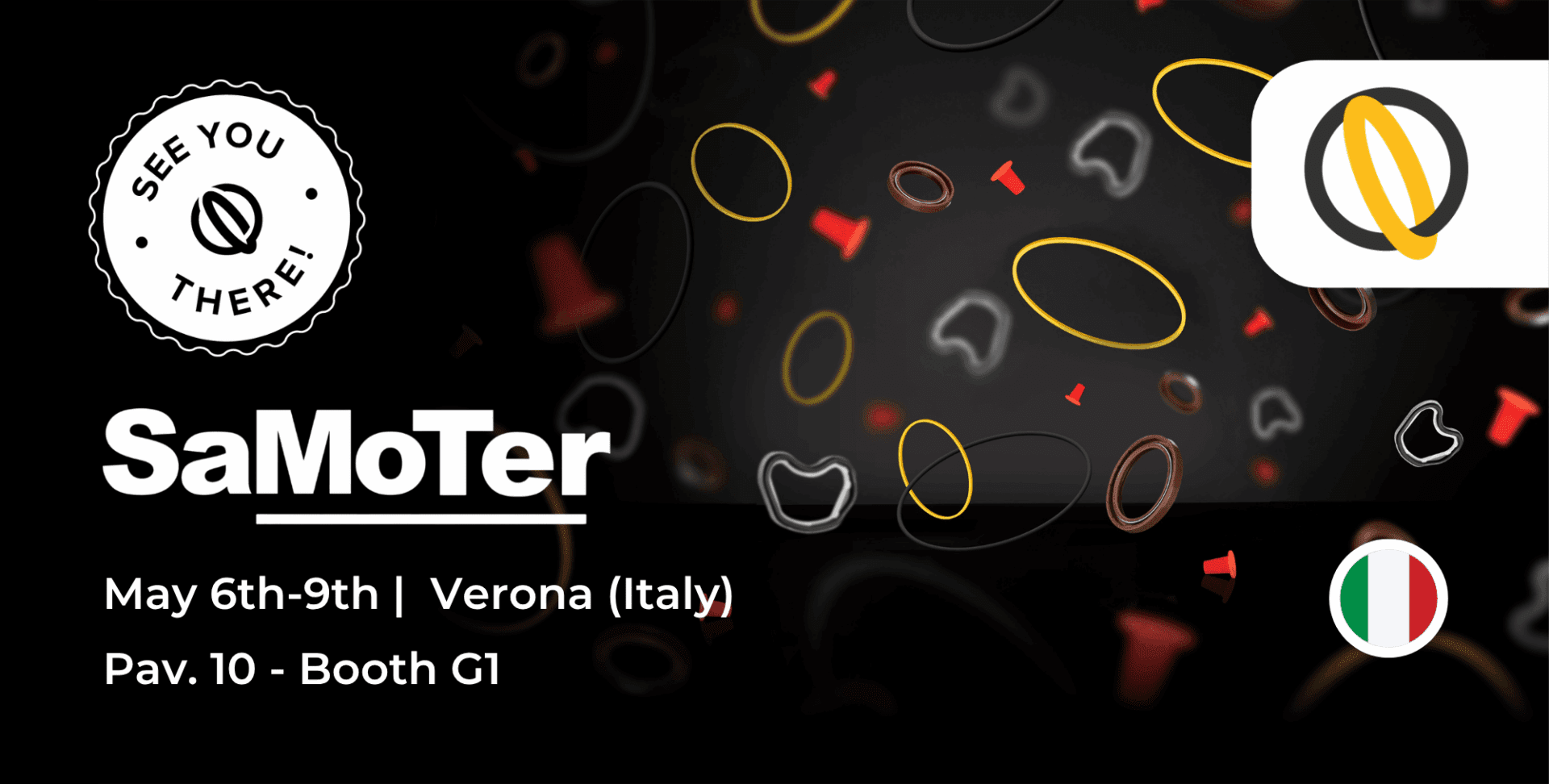 Dal 6 al 9 maggio World Gasket Ellegi sarà a SaMoTer 2026 a Verona. Scopri le nostre guarnizioni heavy-duty ingegnerizzate per macchine movimento terra.